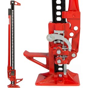 XtremepowerUS 48'' Universal Farm Jack Tractor Truck SUV Bumper Jack Ratcheting Off Road Trail Jack 3-Ton Capacity Lift Bumper Utility