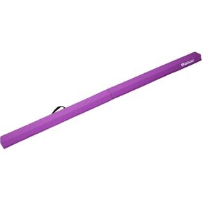 Signature Fitness 8 FT Folding Balance Beam Gymnastics Floor Beam with Anti-Slip Bottom and Carrying Handles