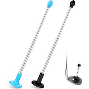 2 Pcs Golf Alignment Sticks Magnetic Golf Alignment Rods Golf Club Lie Angle Tool Plastic Golf Swing Training Aid 2 Section Retractable Golf Alignment Rods Golf Direction Indicator Gift