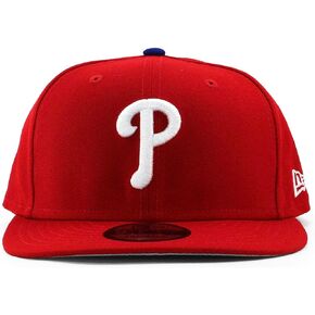 New Era Philadelphia Phillies Team Color 9FIFTY Adjustable Hat Red