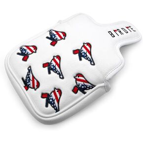 Golf Head Covers Driver Cover 3 Wood Headcover Hybrid Head Covers Embroidery USA American Flag Birdie Design Golf Club Headcovers Leather Wood Head Cover