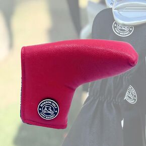 Classic Blade and Mallet Putter Headcovers with Madson Golf Cart Magnet for Secure Positioning and Quick Access, Protective PU Leather Head Covers, Magnetic Golf Accessories