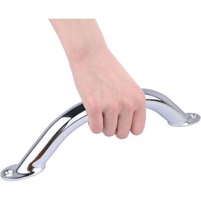 Stainless Steel Polished Boat Grab Handle 9" Round Marine Handrail for Marine Yacht