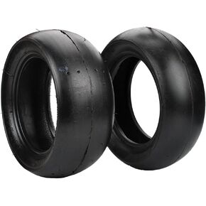 Pocket bike Front 90/65-6.5 rear 110/50-6.5 Smooth Tires Tire Suitable for 2 stroke Front and Rear Tire Accessories of Rocket motor scooter Mini Motorcycle (One Front 90/65-6.5 (tire + wheel))