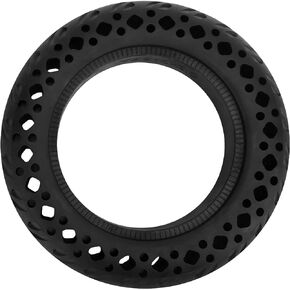 Qiilu 10X2 54 152 Scooter Tire 10X2 Solid Tire Black Rubber Explosionproof Electric Scooter Wearresistant Tire10X2.0In Solid Antislip Rubber Wheel