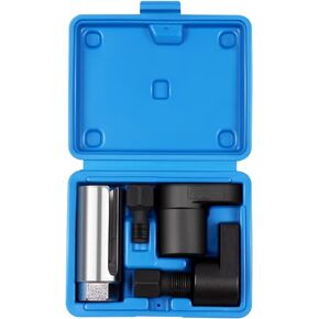 5 Pcs Automotive Oxygen Sensor Socket Set 1/2" and 3/8" Drive 7/8" 22mm Universal Sensor Socket Wrench Remover Tool and Thread Chaser Set