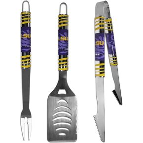 NCAA Siskiyou Sports Fan Shop LSU Tigers Tailgater BBQ Set 3 piece Team Color