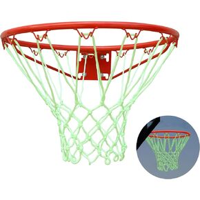 Glow in The Dark Basketball Net Light Up Basketball Net Outdoor, All Weather Basketball Net Replacement
