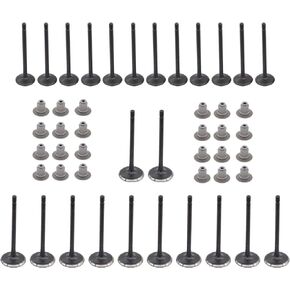 NewYall Pack of 12 Engine Intake and 12 Exhaust Valve with 24 Stem Seals
