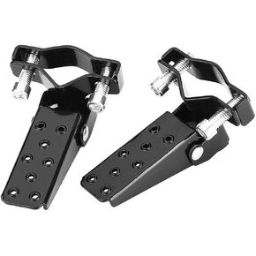 Foot Pegs, 1 Piar Black Stylish Metal Motorcycle Bike Frame Foot Pegs Foot Rests Pedals Universal