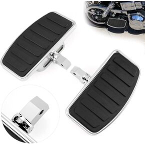 Motorcycle Floorboards Adjustable Motorcycle Rear Passenger Floorboard Foot Pegs Compatible with Yamaha Vstar Dragstar 400 650 V-Max XV125 XV250 Honda VTX1300 VTX1800 Suzuki VL400 VL800 C50 Pair