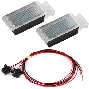 2Pcs Interior Ambient Lighting for 5G MK6 MK7 B7 B8, LED Footwell Lights with Wiring Harness, OEM: 5GG947409, 5G0947409