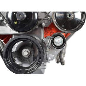 ICT Billet LS Billet Belt Tensioner Relocation Bracket Kit w/Pulley for LSX Truck SUV 551527X-3