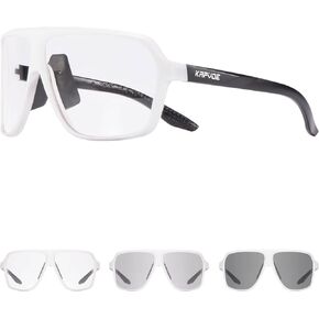 KAPVOE Photochromic Cycling Glasses for Men Women Sports Sunglasses MTB Biking Sunglasses UV Protection