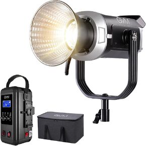 GVM 600W Led Video Light، 5600K Led Studio Light Photography Lighting مع التحكم APP / DMX، 129000lux / 1m إضاءة مستمرة للاستوديو، تصوير الفيديو، الألعاب، البث in Kuwait