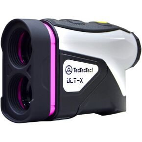 TecTecTec ULT-X محدد مدى الجولف عالي الدقة، مناظير لتحديد المدى بالليزر مع تكبير 6X، وضع المنحدر، الاهتزاز، بطارية المسح المستمر CR-2 لقياس الجولف والصيد...