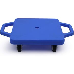 Kids Sitting Scooter Board with Universal Wheels Safety Plastic Scooter for Kids Ages 6-12 Manual Sport Scooters with Handles for Gym Class