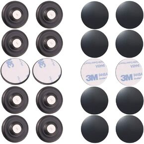 LEE House 10 Pairs Remote Control Holder 3M Adhesives Metal Plates and Super Strong Magnet Multi-Functional Magnet Key Holder Refrigerator Memo Note Clips