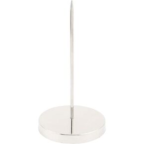 uxcell 1 Piece Receipt Holder Spike, Metal Check Spindle 5.9 Inch Silver Bill Fork Memo Note Paper Holder Spike