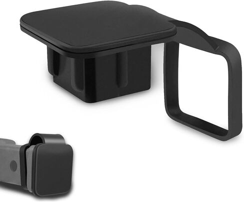 قطعة واحدة من غطاء وصلة وصلة المقطورة، غطاء وصلة مقطورة مطاطي مقاوم للماء بطول 2 بوصة، إدراج غطاء وصلة مقطورة عالمي لشاحنة ATV UTV SUV (أسود) in Kuwait