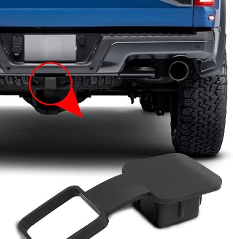 قطعة واحدة من غطاء وصلة وصلة المقطورة، غطاء وصلة مقطورة مطاطي مقاوم للماء بطول 2 بوصة، إدراج غطاء وصلة مقطورة عالمي لشاحنة ATV UTV SUV (أسود) in Kuwait