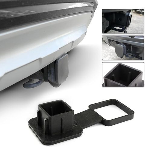 قطعة واحدة من غطاء وصلة وصلة المقطورة، غطاء وصلة مقطورة مطاطي مقاوم للماء بطول 2 بوصة، إدراج غطاء وصلة مقطورة عالمي لشاحنة ATV UTV SUV (أسود) in Kuwait