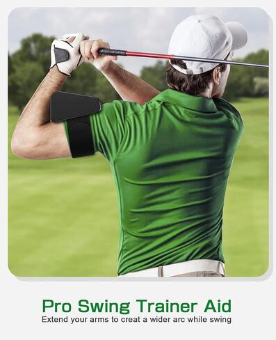 AT01 Pro Golf Swing Trainer Aid موسع الذراع للمساعدة في تعليم الجولف، ملحقات جولف مفيدة للرجال والنساء، هدايا جولف فريدة من نوعها للاعبي الجولف المتحمسين والمبتدئين in Kuwait