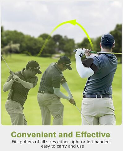 AT01 Pro Golf Swing Trainer Aid موسع الذراع للمساعدة في تعليم الجولف، ملحقات جولف مفيدة للرجال والنساء، هدايا جولف فريدة من نوعها للاعبي الجولف المتحمسين والمبتدئين in Kuwait