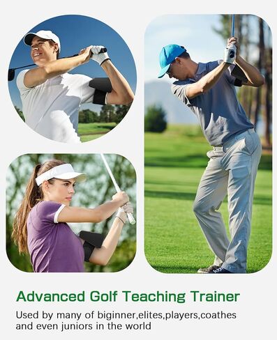 AT01 Pro Golf Swing Trainer Aid موسع الذراع للمساعدة في تعليم الجولف، ملحقات جولف مفيدة للرجال والنساء، هدايا جولف فريدة من نوعها للاعبي الجولف المتحمسين والمبتدئين in Kuwait