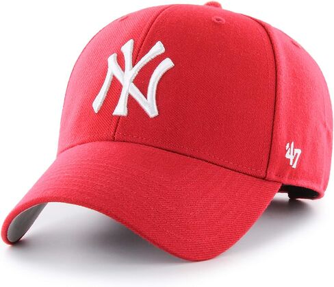 قبعة MLB New York Yankees للرجال '47 العلامة التجارية Bullpen MVP، أحمر، مقاس واحد in Saudi Arabia