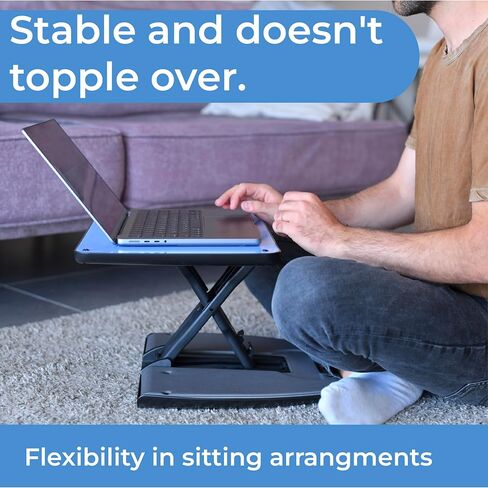 Sturdy & Foldable Kids Lap and Floor Desk – Great for Drawing, Reading & Craft with Comfortable Cushion - Unique Adjustable Design for Extra Legroom & Converts to Standing Desk (Portable for Travel) in Saudi Arabia
