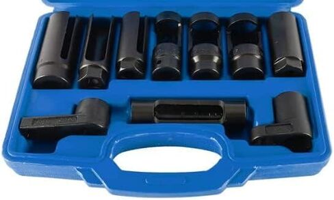 10pcs Sensor Socket Set Sensor Oil Pressure Sending Unit Socket Set 1/2" and 3/8" Square Drive in Saudi Arabia