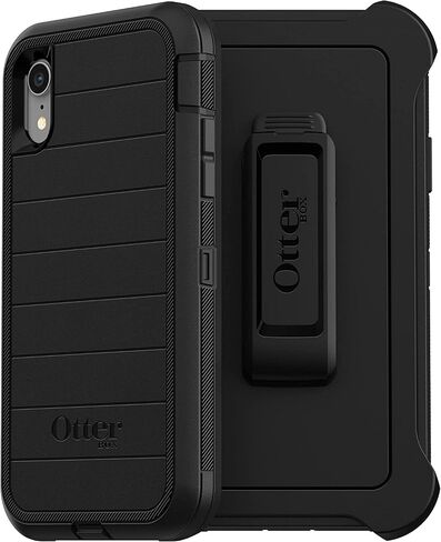 OtterBox DEFENDER SERIES Case & Holster for Apple iPhone XR -Kickstand - Black in Saudi Arabia