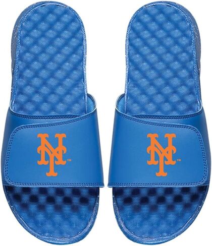 MLB Team Apparel Unisex-Adult Primary Logo Adjustable Slide Sandals (Men's Sizes) in Saudi Arabia
