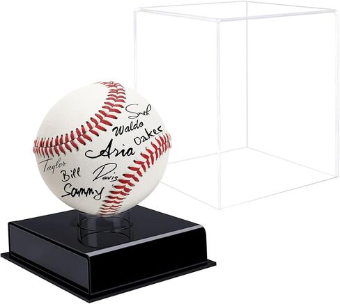 Acrylic Baseball Case for Display - UV Protected Baseball Display Cube, Autographed Baseball Clear Display Case, Baseball Display Case for Memorabilia Baseball (1) in Saudi Arabia
