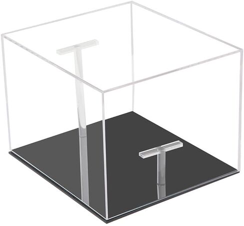 واضح الاكريليك قبعة عرض حالة البيسبول كرة القدم قبعة عرض موقف حامل صندوق مربع الأشعة فوق البنفسجية حماية خزانة حماية غطاء التخزين in Kuwait