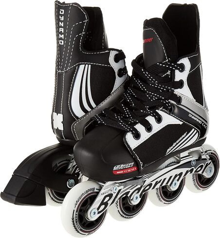Rollerblade Bladerunner Dynamo Jr Size Adjustable Hockey Inline Skate, Black and Red, Inline Skates in Saudi Arabia
