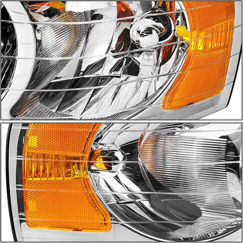 DNA Motoring HL-OH-DR02-BK-CL1 غطاء أسود للمصابيح الأمامية ذات الزاوية الشفافة متوافق مع 02-05 Ram 1500/03-05 Ram 2500 3500، يسار ويمين in Saudi Arabia