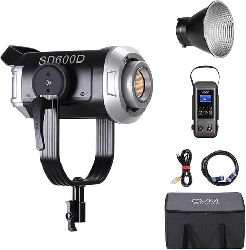 GVM 600W Led Video Light، 5600K Led Studio Light Photography Lighting مع التحكم APP / DMX، 129000lux / 1m إضاءة مستمرة للاستوديو، تصوير الفيديو، الألعاب، البث in Kuwait