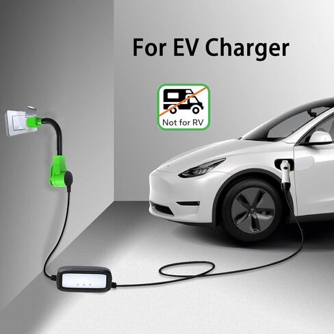 محول قابس شاحن EV من المستوى 1 (ليس لـ RV) سلك محول NEMA 5-15P إلى 14-50R لشاحن Tesla الثقيل 50 أمبير إلى 15 أمبير 110 فولت سلك طاقة شاحن EV in Kuwait