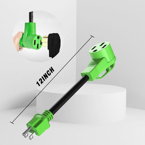 محول قابس شاحن EV من المستوى 1 (ليس لـ RV) سلك محول NEMA 5-15P إلى 14-50R لشاحن Tesla الثقيل 50 أمبير إلى 15 أمبير 110 فولت سلك طاقة شاحن EV in Kuwait