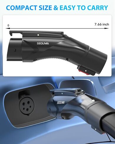 محول شحن تيسلا إلى J1772 - محول شاحن تيسلا يصل إلى 60 أمبير 250 فولت تيار متردد مع قفل أمان متوافق مع شواحن الوجهة الجدارية المنزلية من تيسلا/موصلات الهاتف المحمول، محول J1772 EV لجميع أجهزة J1772 EVs in Kuwait