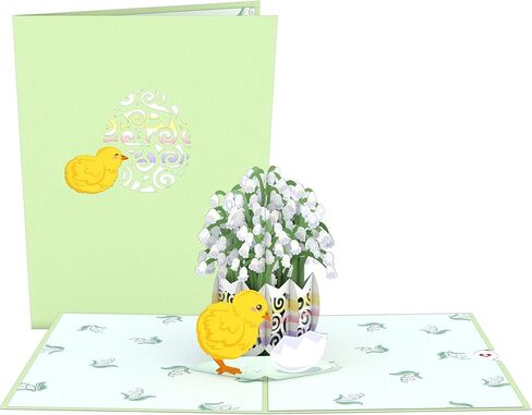 Lovepop Play Happy Easter Pop Up Card - 3D Card, Easter Card, Easter Greeting Card, 3D Easter Cards, Religious Easter Cards, Easter Bunny Card, 3-D Easter Cards, Pop Up Greeting Cards in Kuwait