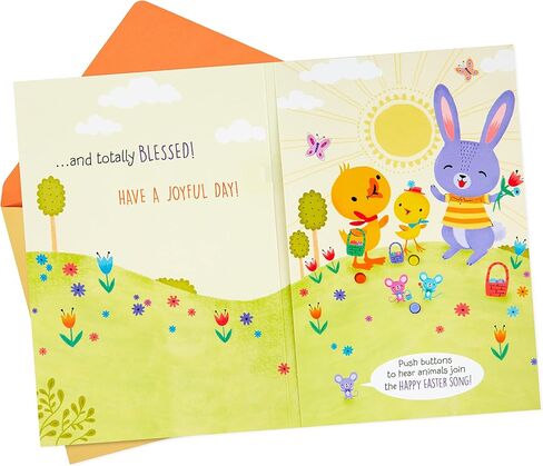 Hallmark Musical Religious Easter Card for Kids (Animals, Hallelujah Chorus) in Saudi Arabia