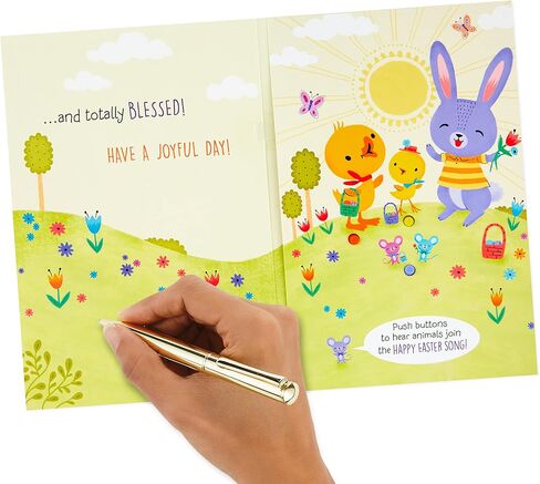Hallmark Musical Religious Easter Card for Kids (Animals, Hallelujah Chorus) in Saudi Arabia