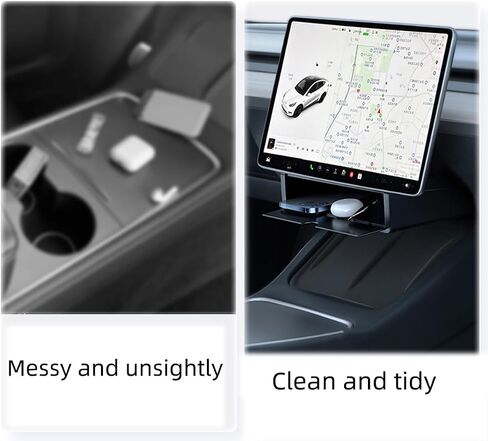 ملحقات Tesla Model Y/3 وحدة التحكم المركزية Tesla Model Y تحت منظم صندوق تخزين الشاشة- قم بتبسيط الجزء الداخلي الخاص بك مع ملحقات Tesla in Saudi Arabia