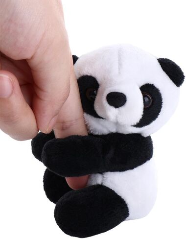 Plush Panda Clips, Mini Stuffed Panda Finger Panda Sculptures Curtain Holder Stand Panda Bookmark Curtain Clip Chinese Animal Souvenir Cute Panda Home Decoration in Saudi Arabia