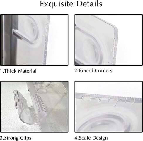 قطعتان من حامل مستندات الشاشة متعدد الوظائف، لوح أكريليك شفاف مع مشابك، لوحة رسائل سطح المكتب للمكتب مع مذكرة لاصقة، رمادي in Kuwait