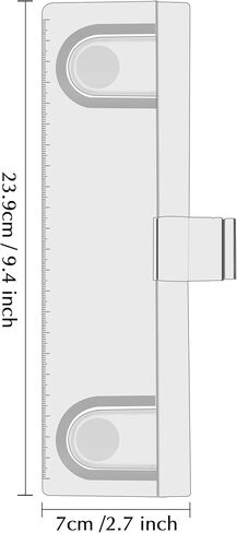 قطعتان من حامل مستندات الشاشة متعدد الوظائف، لوح أكريليك شفاف مع مشابك، لوحة رسائل سطح المكتب للمكتب مع مذكرة لاصقة، رمادي in Kuwait