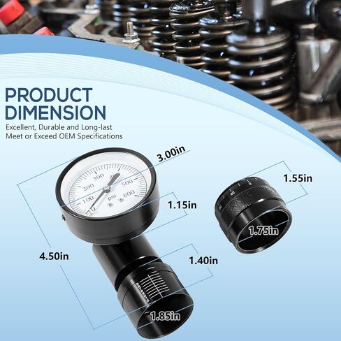 66841 Mini Valve Spring Tester and Measuring Combo with Micrometer Engine Valve Spring Checker 0-600LB Range 10LB Increments for Vise Arbor Press in Saudi Arabia